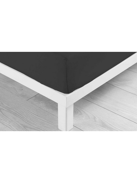 Douceur d'interieur Σεντόνι Μονό Βαμβακερό με Λάστιχο 90x190+30 Black