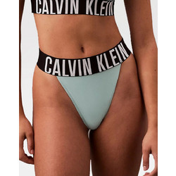 Calvin Klein Βαμβακερό Ψηλόμεσο Γυναικείο String Βεραμάν 000QF7638E-4A3