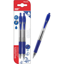 MP PE224 Σετ Στυλό Gel 0.7mm Μπλε 2τμχ