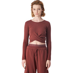 Champion Γυναικείο Αθλητικό Crop Top Καφέ 117435-MS524