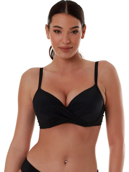 Bluepoint Bikini Top με Ενίσχυση Μαύρο 25066098D-02