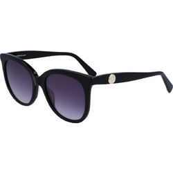 Longchamp LO731S 001 Γυναικεία Γυαλιά Ηλίου Τετράγωνα Κοκάλινα Μαύρα με Μαύρο Degradee Φακό