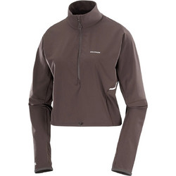 Salomon Sense Aero Αθλητικό Γυναικείο Μπουφάν Softshell Κοντό Αδιάβροχο Σοκολατί LC2434600