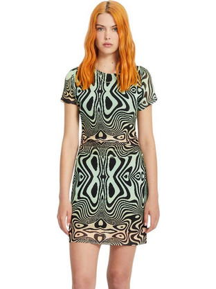 Volcom Mini Καλοκαιρινό Καθημερινό Φόρεμα Lime B1312514-MLT
