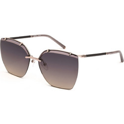 Escada SESE67 0A39 Γυναικεία Γυαλιά Ηλίου Τετράγωνα Μεταλλικά Χρυσά με Μαύρο Φακό