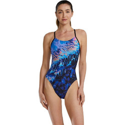 TYR Durafast Elite Αθλητικό Ολόσωμο Μαγιό Navy Μπλε Γαλάζιο P04068434