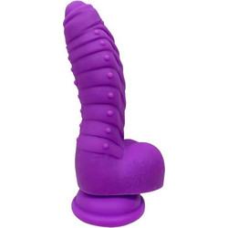 Kinksters Ρεαλιστικό Dildo with Scale με Βεντούζα & Όρχεις Μωβ