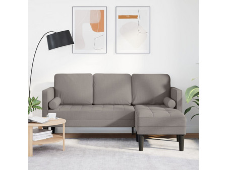 vidaXL Γωνιακός Καναπές Ταμπά 173x131x67cm 42001918
