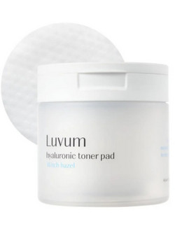 Luvum Witch Hazel Hyaluronic Toner Pad 60τμχ