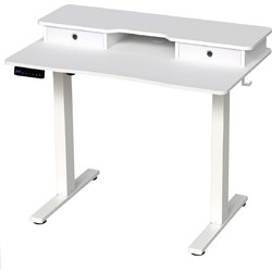 Costway Γραφείο Ξύλινο Ρυθμιζόμενο Ύψος 100x60x122cm CB10759DE-WH