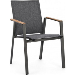 Kare Design Cameron Πολυθρόνα Κήπου Μεταλλική Γκρι KA-0663499