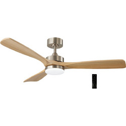 Adeleq 18-464 Ανεμιστήρας Οροφής 132cm 35W με Φως & Τηλεχειριστήριο Καφέ