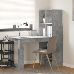 vidaXL Γραφείο Ξύλινο με Βιβλιοθήκη 122x67x145cm 3337260