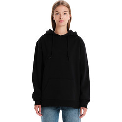 Basehit Γυναικείο Φούτερ Oversized με Κουκούλα & Τσέπες Μαύρο 242.BW20.203