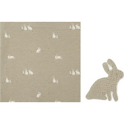 BimbiDreams Bunny Πάνα Αγκαλιάς από Μουσελίνα Πράσινη 120x120cm