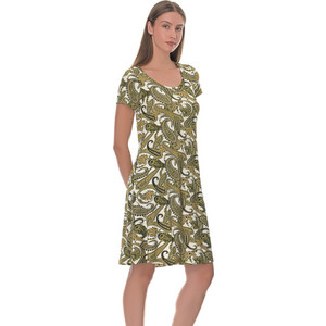 PNN Nightwear Mini Καλοκαιρινό Καθημερινό Φόρεμα Χακί 0243-8010