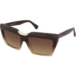 Max Mara MM0137 50F Γυναικεία Γυαλιά Ηλίου Πεταλούδα Κοκάλινα Καφέ με Καφέ Φακό