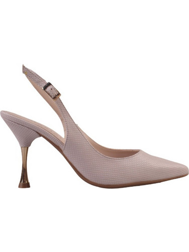 Marian Ibiza Γόβες Slingback Δερμάτινες με Λεπτό Ψηλό Τακούνι Nude 3101