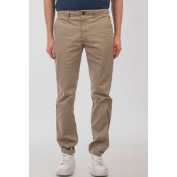 Double Ανδρικό Παντελόνι Chino Ελαστικό Slim Εφαρμογή Μπεζ CP-4040-BE