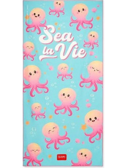 Legami Octopus Παιδική Πετσέτα Θαλάσσης Microfiber Γαλάζια 85x180cm BT0034