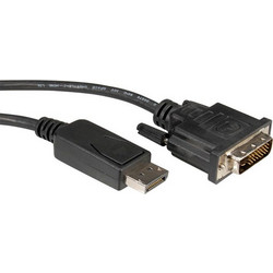 Roline Καλώδιο DisplayPort 1.1 to DVI Male 5m Black 11.04.5612-10
