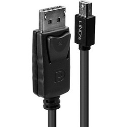 Lindy Καλώδιο Mini DisplayPort to DisplayPort Male 3m Black 41647