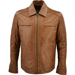 Leather 100 Ανδρικό Μπουφάν Χειμωνιάτικο Δερμάτινο Καφέ 04-M-ADI