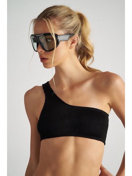 Sugarfree Bikini Top με Έναν Ώμο Μαύρο 25801691-110