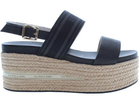 U.S. Polo Assn. Καλοκαιρινές Γυναικείες Πλατφόρμες Ψηλές Navy Μπλε LOREN006W3YT1/02