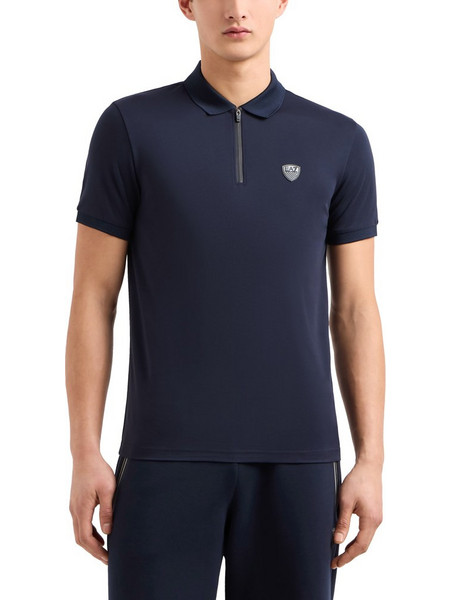 EA7 Ανδρική Μπλούζα Polo Κοντομάνικη Navy Μπλε 8NPF13PJRGZ1562