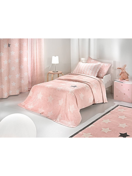 Saint Clair Παιδική Κουβέρτα Βελουτέ Pirineo 160x220 Ροζ