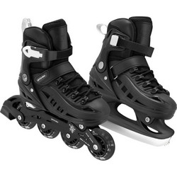 Spokey 4in1 4One Inline Αυξομειούμενα Rollers Παιδικά Μαύρα