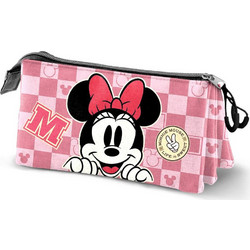 Karactermania Minnie Mouse Κασετίνα Βαρελάκι με 3 Θήκες Ροζ 08244