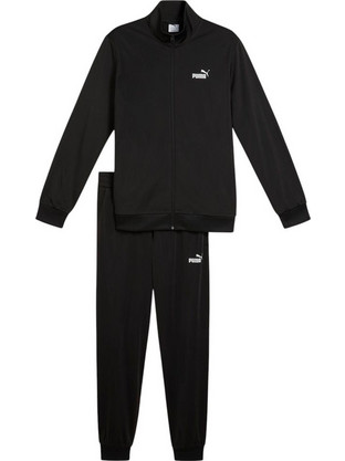 Puma Essentials Poly Suit Ανδρικό Σετ Φόρμας με Λάστιχο Μαύρο 684847-01