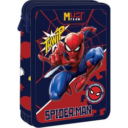 Must Spider-Man Thwip Κασετίνα Γεμάτη με 2 Θήκες Μπλε 508559