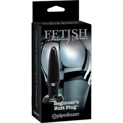 Pipedream Fetish Fantasy Beginner's Butt Plug Πρωκτική Σφήνα 10.8cm Μαύρη PD4426-23
