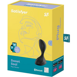 Satisfyer Seal Butt Plug Πρωκτική Σφήνα Ασύρματη με Δόνηση 11cm Μαύρη