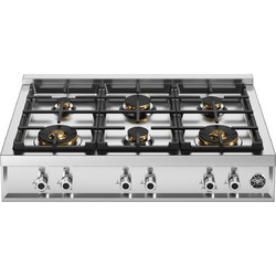Bertazzoni RT366PROX GPL Inox Εστία Αερίου Αυτόνομη με Λειτουργία Κλειδώματος