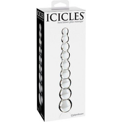 Pipedream Icicles No 2 Hand Blown Glass Πρωκτικό Dildo 22cm Διαφανές PD2902-00
