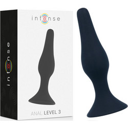 Intense Level 3 Πρωκτική Σφήνα 12.5cm Μαύρη D-216044