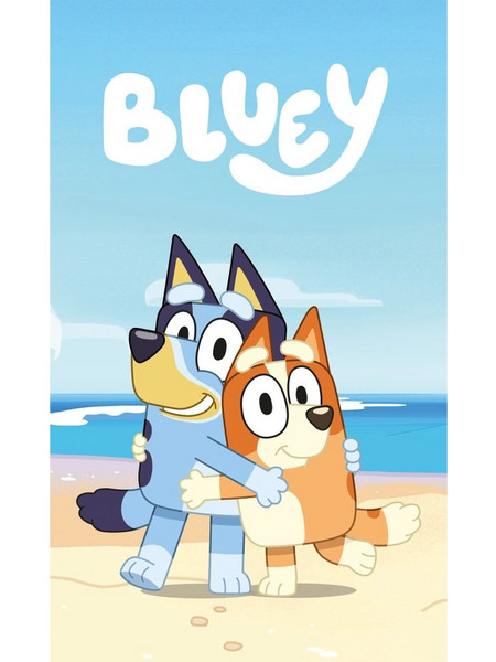 Borea Bluey Κουβέρτα Κούνιας Fleece 100x150 Γαλάζια