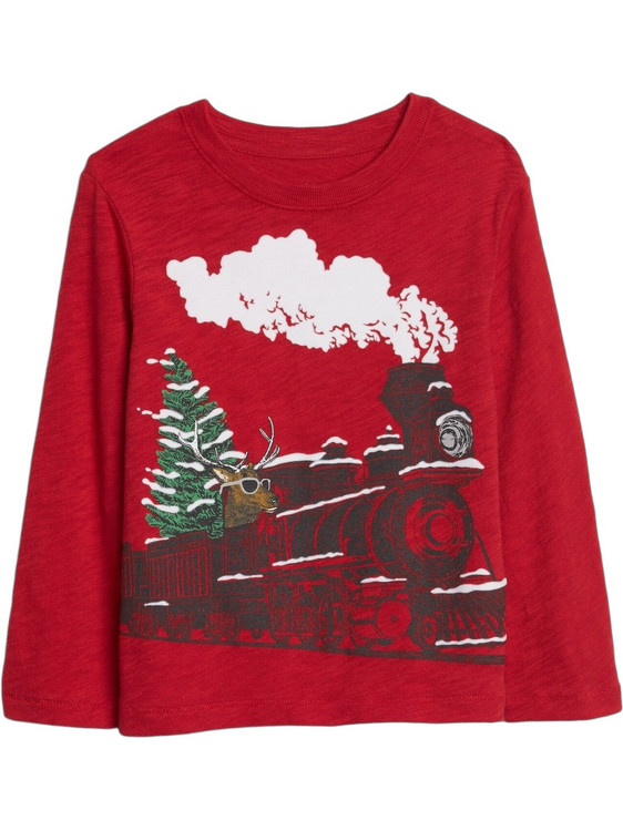 Gap Παιδικό T-Shirt Μακρυμάνικο Κόκκινο 522850003