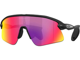 Oakley OO9517 02 Ανδρικά Γυαλιά Ηλίου Μάσκα Κοκάλινα Μαύρα με Ροζ Φακό