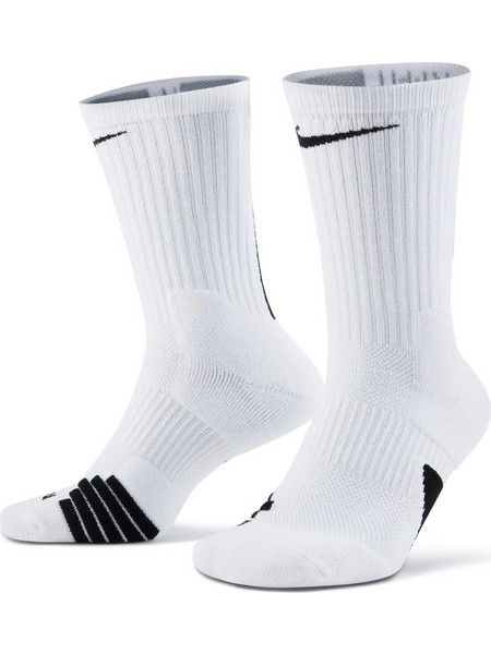 Nike Elite Ανδρικές Κάλτσες Ψηλές με Σχέδια Λευκές SX7622-100