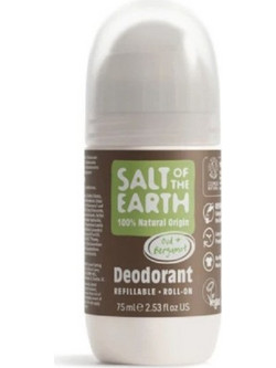 Salt of the Earth Oud & Bergamot Φυσικό Αποσμητικό Roll On Χωρίς Αλουμίνιο Refillable 75ml