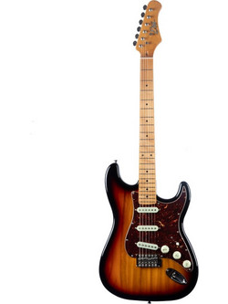 Eko Guitars Tribute 400 ST401 Ηλεκτρική Κιθάρα ST Style με Μαγνήτες SSS & Ταστιέρα Maple Sunburst