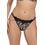 Dorina Γυναικείο Sexy String με Δαντέλα Μαύρο Γκρι FXST0054MI127-BK0097