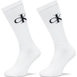 Calvin Klein Ανδρικές Κάλτσες Ψηλές Λευκές 2Pack 701228802-002
