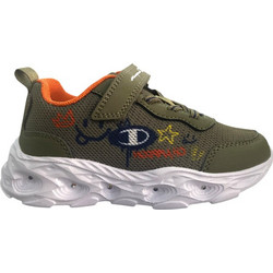 Champion Παιδικά Sneakers με Φωτάκια Χακί Πορτοκαλί S33135-GS011