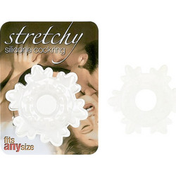 Stretchy Silicone Cock Ring Ελαστικό Δαχτυλίδι Πέους Σιλικόνης Διαφανές
